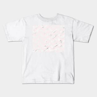 Blush and marble geometric chevron Kids T-Shirt